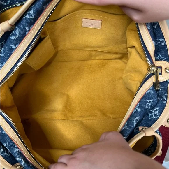 Louis Vuitton Denim Cabas Raye GM Tote Handbag - Picture 13 of 17